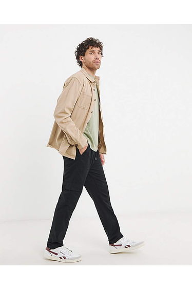 Linen Blend Elasticated Cargo Trouser