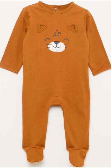 Footed Sleepsuit BROWN