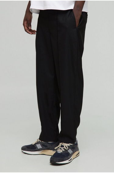 Black Baggy Tapered Chino