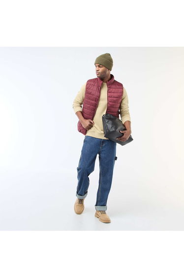 Regular Fit French Terry Sweatshirt BEIGE