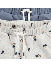 Pack of 2 Fleece Shorts in Cotton - 2