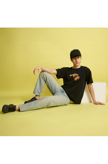 Men Relaxed Fit Acid Wash Jeans