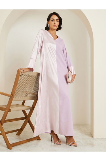Women Satin Jacquard Jalabiya