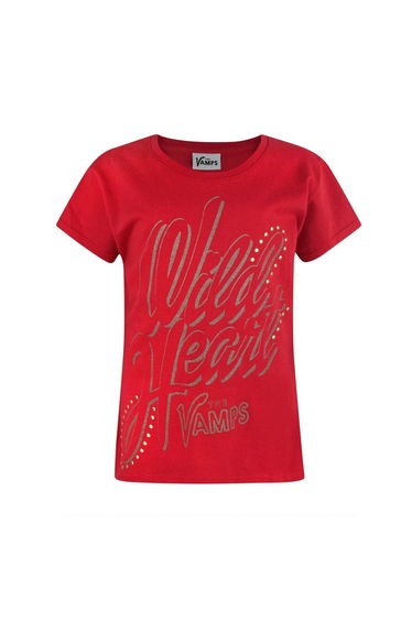 The Vamps Girls Wild Heart T-Shirt - Red