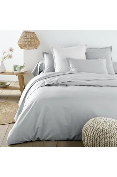 شرشف سرير قطن سادة بحواف مطاطية