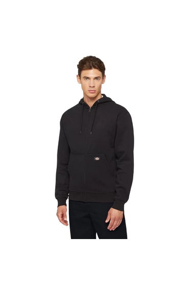 Dickies Mens Fleece Full Zip Hoodie - Black