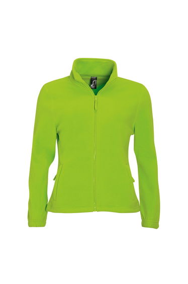 SOLS Womens/Ladies North Full Zip Fleece Jacket - Lime