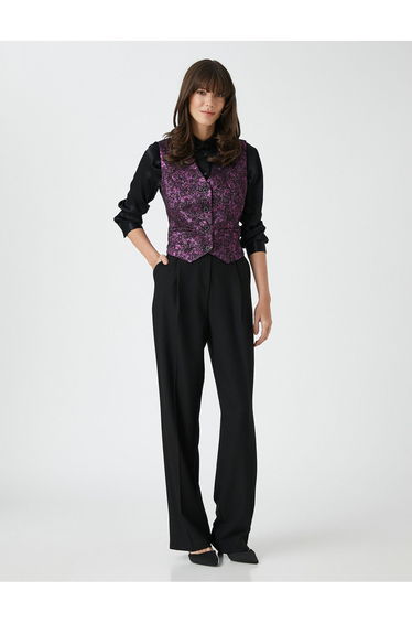 Rachel Araz X Cotton - Jacquard Blazer Vest