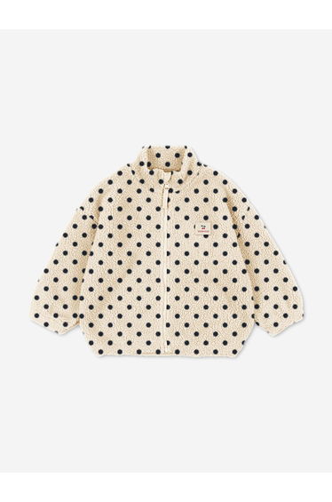 Konges Sløjd Girls Jody Embroidery Teddy Jacket in Beige