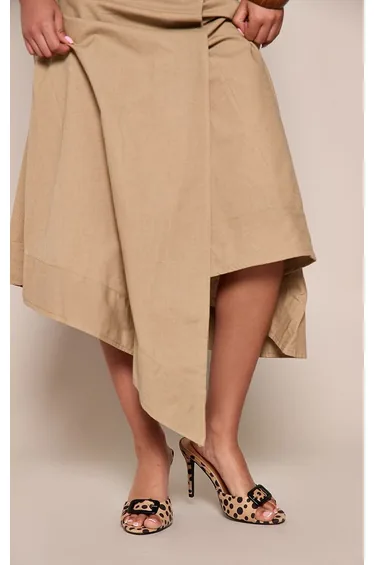 Giraffe Print Faux Suede Hair Buckle Heeled Mules