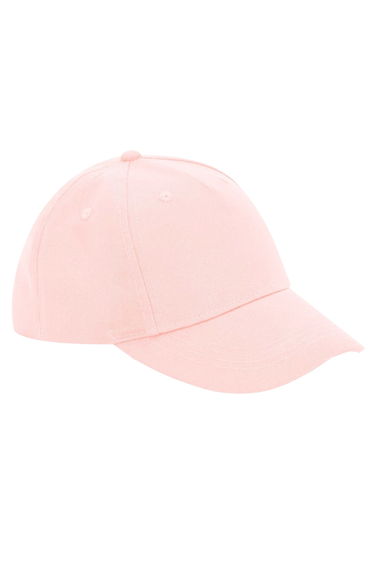 Beechfield Childrens/Kids Organic Cotton 5 Panel Baseball Cap - Powder Pink