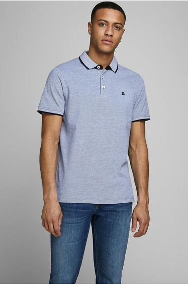 Cotton Pique Polo Shirt with Short Sleeves
