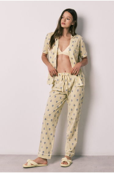 Printed cotton classic pyjamas