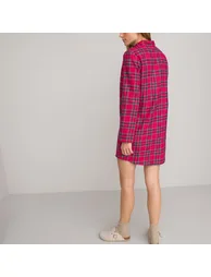 Checked Cotton Nightshirt - 3