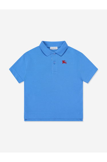 Burberry Boys Johane EKD Polo Shirt in Blue