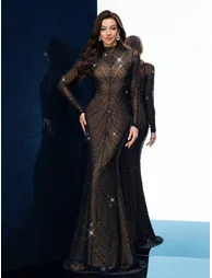 QOQ Glamorous Temperament party Luxury Hot Drill formal dress - 5