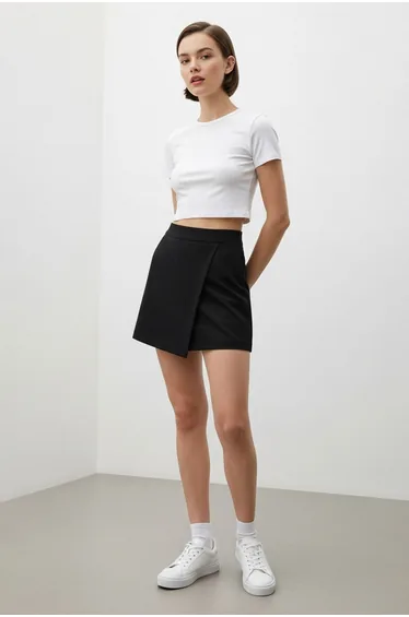 Shorts - Black - High Waist