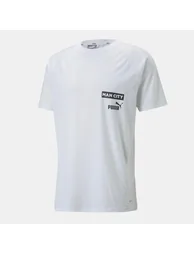 Men's Puma Manchester City Fc Casuals T-Shirt in White