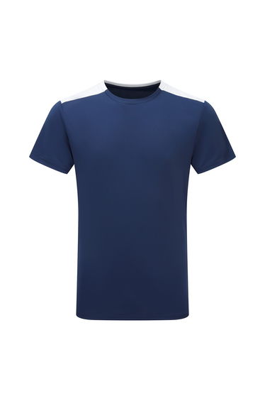 TriDri Unisex Adult Performance Contrast T-Shirt - Navy/White