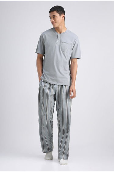Henley Lounge Top Pants Set