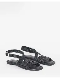 Woven Multi Strap Sandals Extra Wide Fit - 2