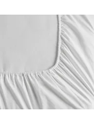 Saria Washed Cotton Sateen Fitted Sheet with 30cm Flap - 3