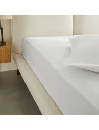 Saria Washed Cotton Sateen Fitted Sheet with 30cm Flap - 2