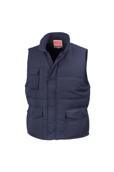 Result Mens Mid-Weight Bodywarmer Showerproof Windproof Jacket - Navy Blue