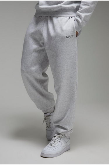 Man Active Oversized Jogger - grey marl