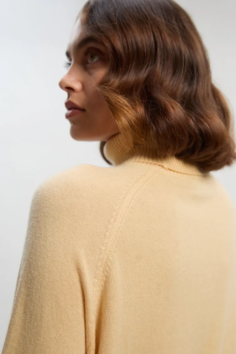 Cashmere Blend Roll Neck Oversize Jumper - 2