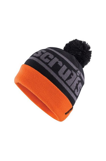 Scruffs Mens Trade Bobble Beanie - Black/Orange