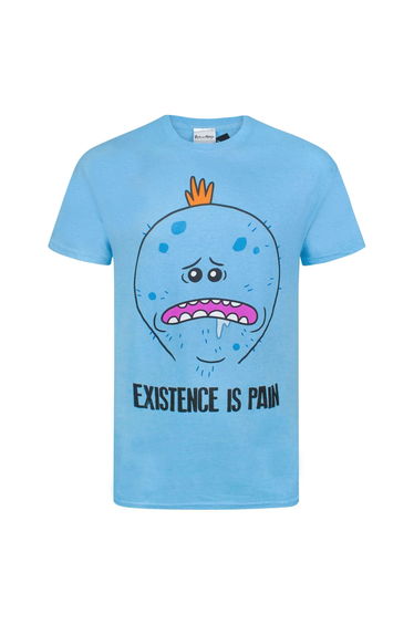 Rick And Morty Mens Meeseeks Existence Is Pain T-Shirt - Blue
