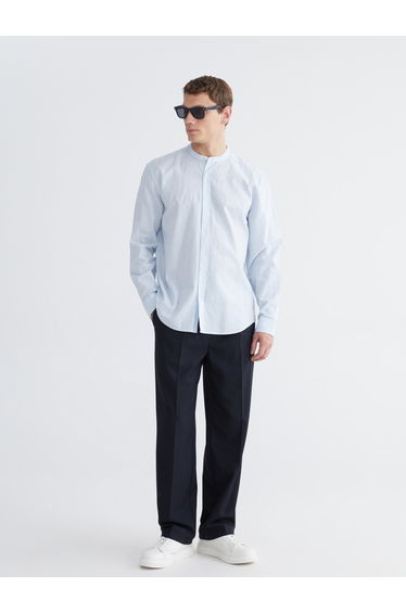 Men's Regular Fit Linen Blend Shirt