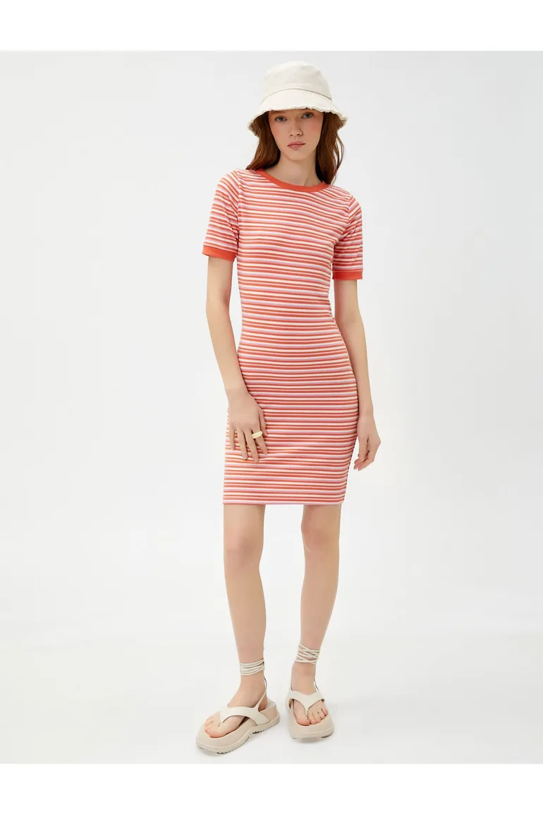 sir mariele mini dress Faithfull The Brand Maria Lemon Stripe Smocked Mini Dress