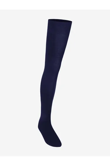 Zeco Girls School Overknee Socks in Navy