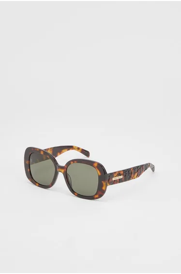 Rounded Snake Effect Sunglasses