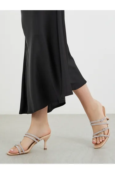 Embellished Strappy Heel Sandals