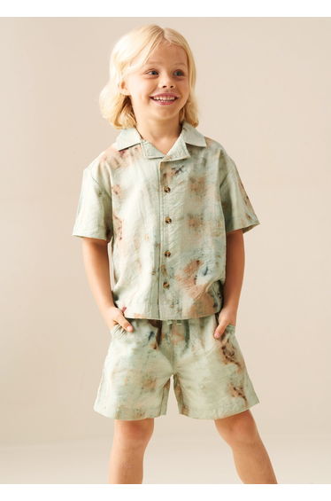 Teddy Tie Dye Print Shirt