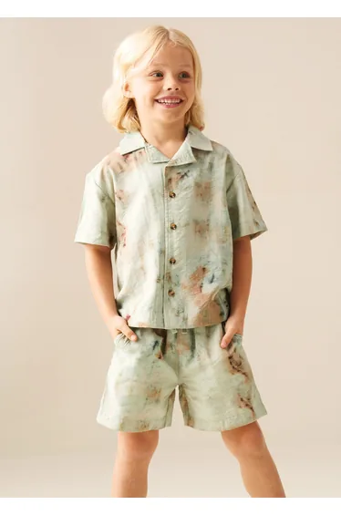 Teddy Tie Dye Print Shirt