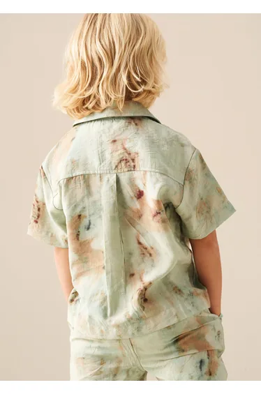 Teddy Tie Dye Print Shirt