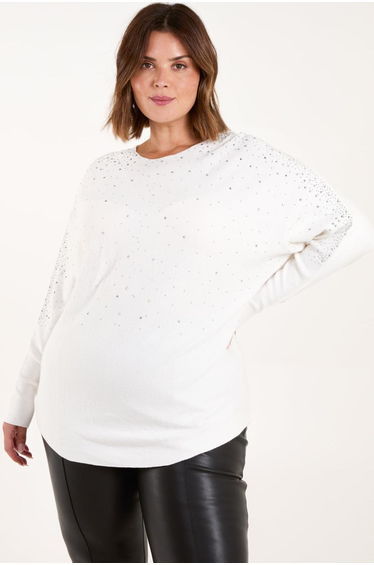 Curve Jumper With Silver Sparkle