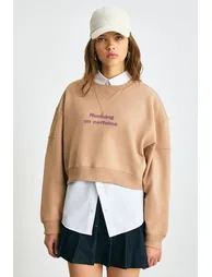 GRIMELANGE DANBI Women's Brown Sweatshirt - 2