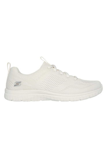 Skechers Womens/Ladies Mesh Memory Foam Trainers - Off White