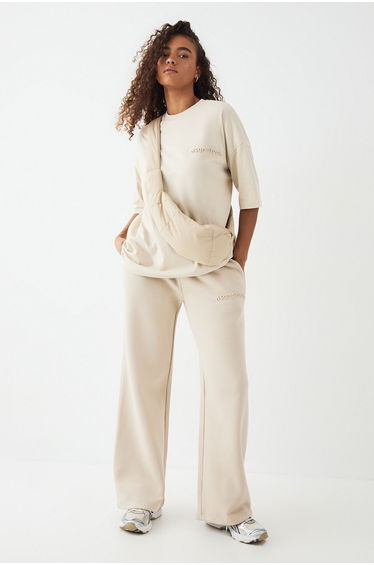 DSGN Studio Embossed Straight Leg Jogger - stone