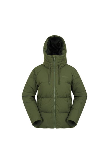 Mountain Warehouse Womens/Ladies Cosy Extreme Short Down Jacket - Khaki Green