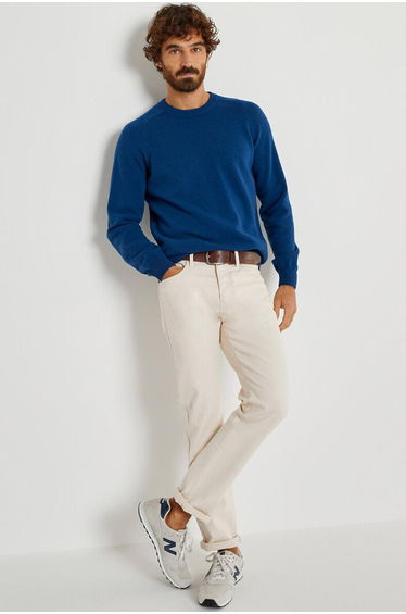 Regular Undyed Jeans in Mid Rise