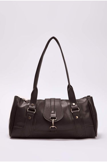 Brown Accessory Closure Women's Medium Size Bowling Shoulder and Hand Bag