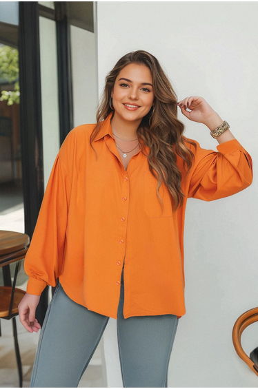 Orange Boyfriend Woven
