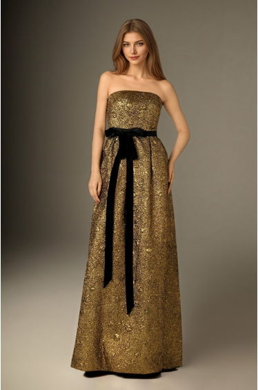 Majestic Elegance Strapless Dress