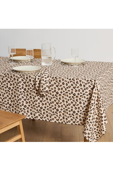 Leopold Leopard Print Cotton Tablecloth